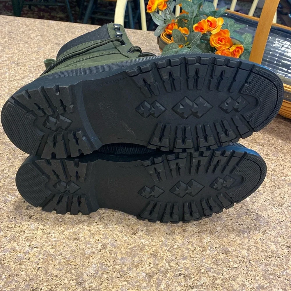 Johnston & Murphy Elemental Cap Boots (Missing Innersoles) 8.5M Work Boots Olive